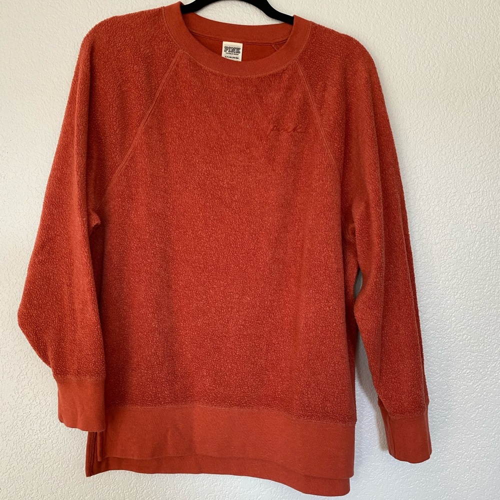 Victoria’s Secret PINk rustic orange crew neck